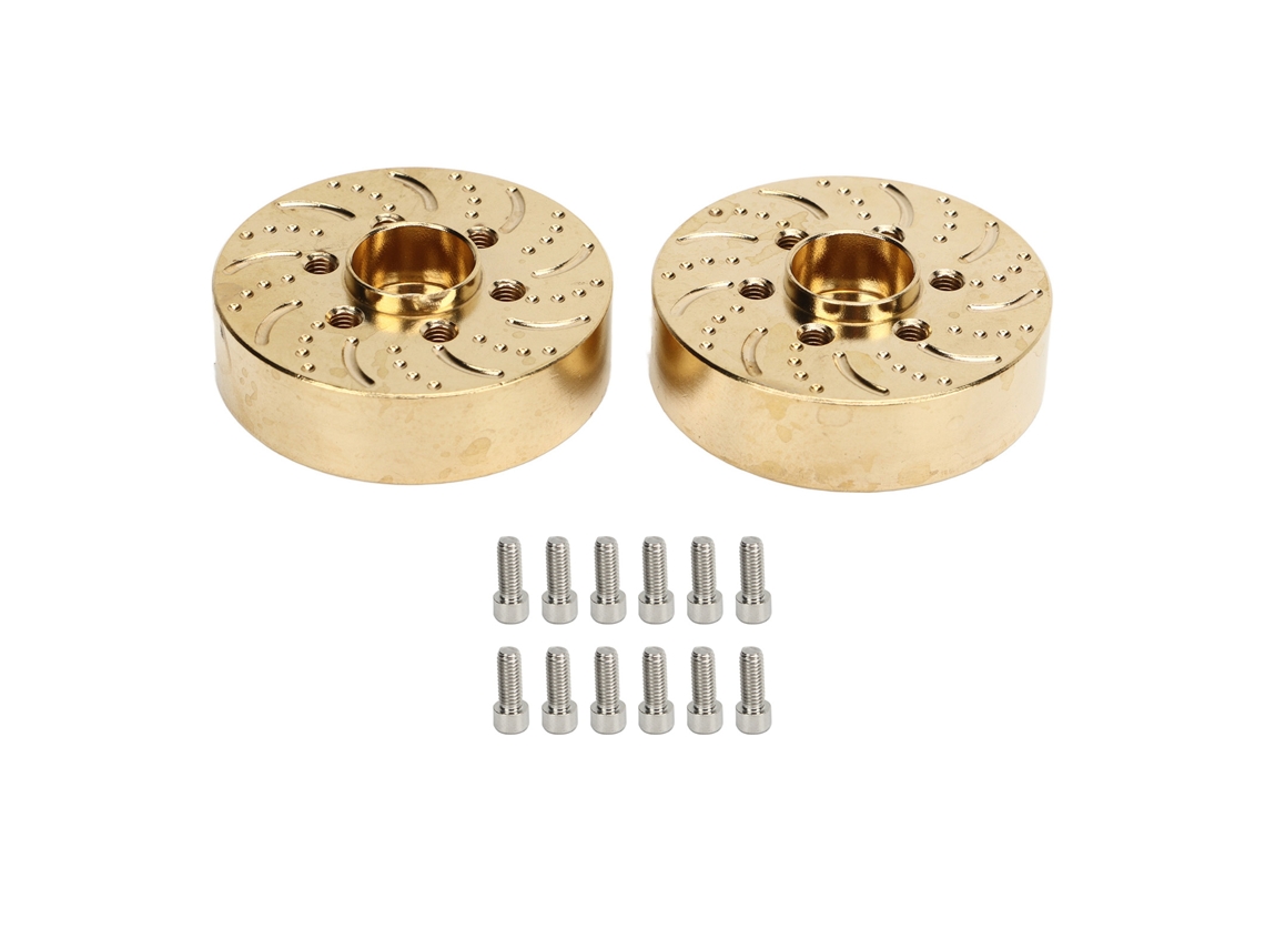 Contrapesos De Latón Para Ruedas (2 Unidades), Adaptadores Hexagonales Para Coches Rc Crawler De 1,9 Y 2,2 Pulgadas, Accesorios De Mejora.