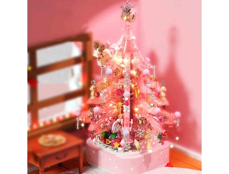 Adorno de Navidad Decoraciones Huayan Tea Language Music Caja Giratoria Asamblea Juguete Regalo Del Día