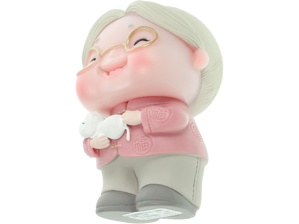 Decoración Para Pastel Con Figura De Anciana, Resina Ligera, Adorno Realista Para Cupcakes.