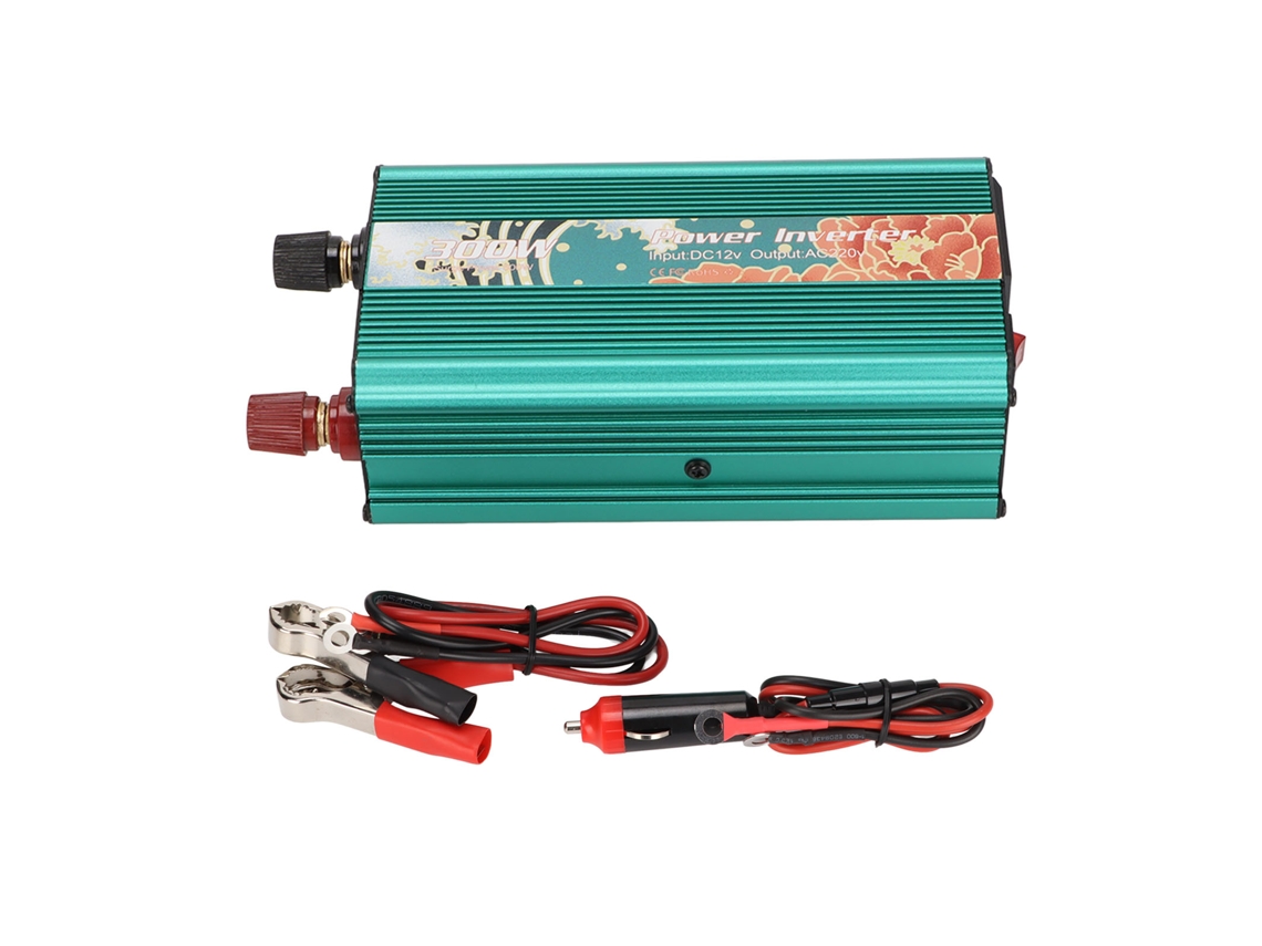 Convertidor De Potencia Para Coche Inteligente De 300 W, De 12 V Cc A Ca, Portátil, Con Protecciones Y Ventilador Silencioso.