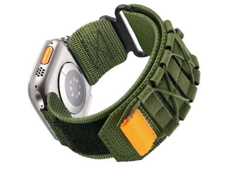 Correa Nylon Militar para Apple Watch Series 6 40Mm Verde ¡ANTIMPACTO!