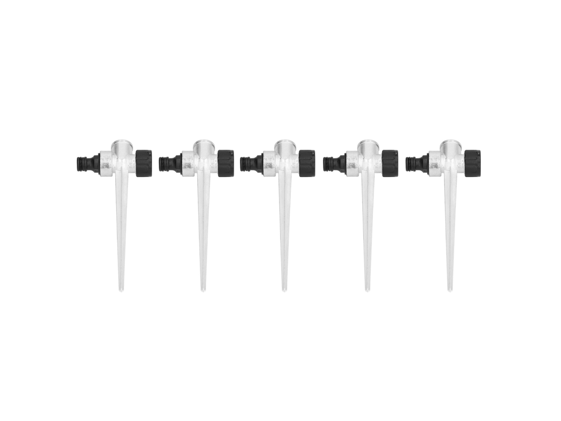 Conector de aspersor de jardín de metal de 5 piezas de 1/2 pulgada