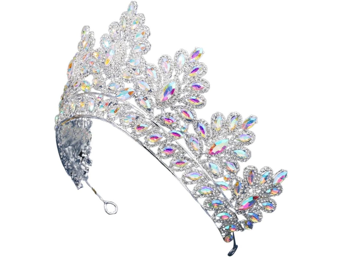Tiara Decorativa De Liga Metálica Com Strass Para Cabelo, Acessório De Cabelo Para Banquetes Femininos