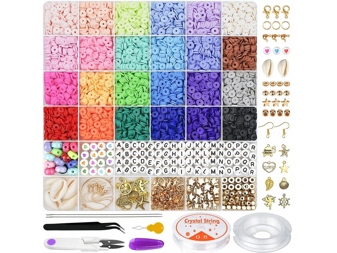 Kit Para Hacer Pulseras De Cuentas De Arcilla De 6000 Piezas, Un Gran Regalo Para Adolescentes Siurn
