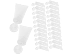 Paquete De 50 Tubos Recargables De Plástico Blanco Blando De 30 Ml Para Loción Cosmética.