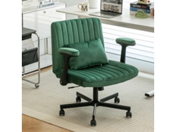 Silla De Oficina Giratoria De Terciopelo Con Brazos Plegables Y Ruedas Para Uso En La Oficina En Casa.