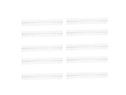 10 Piezas Espiral De Encadernación 130 Hojas 30 Agujeros Diámetro 16mm Transparente Kit Para Encadernar