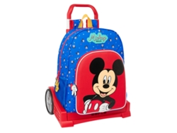 Mochila escolar con ruedas Good Day de Mickey Mouse Clubhouse (poliéster 300d azul)