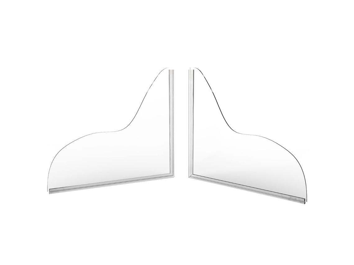Paquete de 2 barreras antisalpicaduras para bañera, barrera de silicona autoadhesiva e impermeable para mantener el agua dentro de la ducha Truyuety