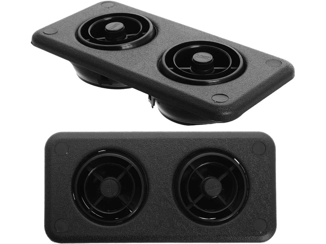 Deflector De Aire Acondicionado Para Ventilación Lateral De Techo, 2 Piezas, Color Negro, Intemperie, Compatible