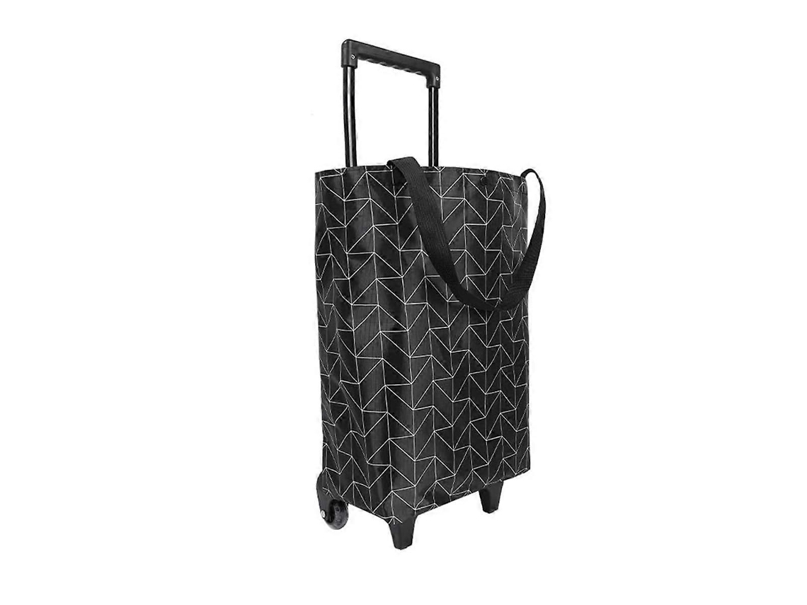 Carrito de compras plegable pequeño, carrito de compras con ruedas, bolsa plegable portátil, bolsa impermeable con ruedas GOKOCO