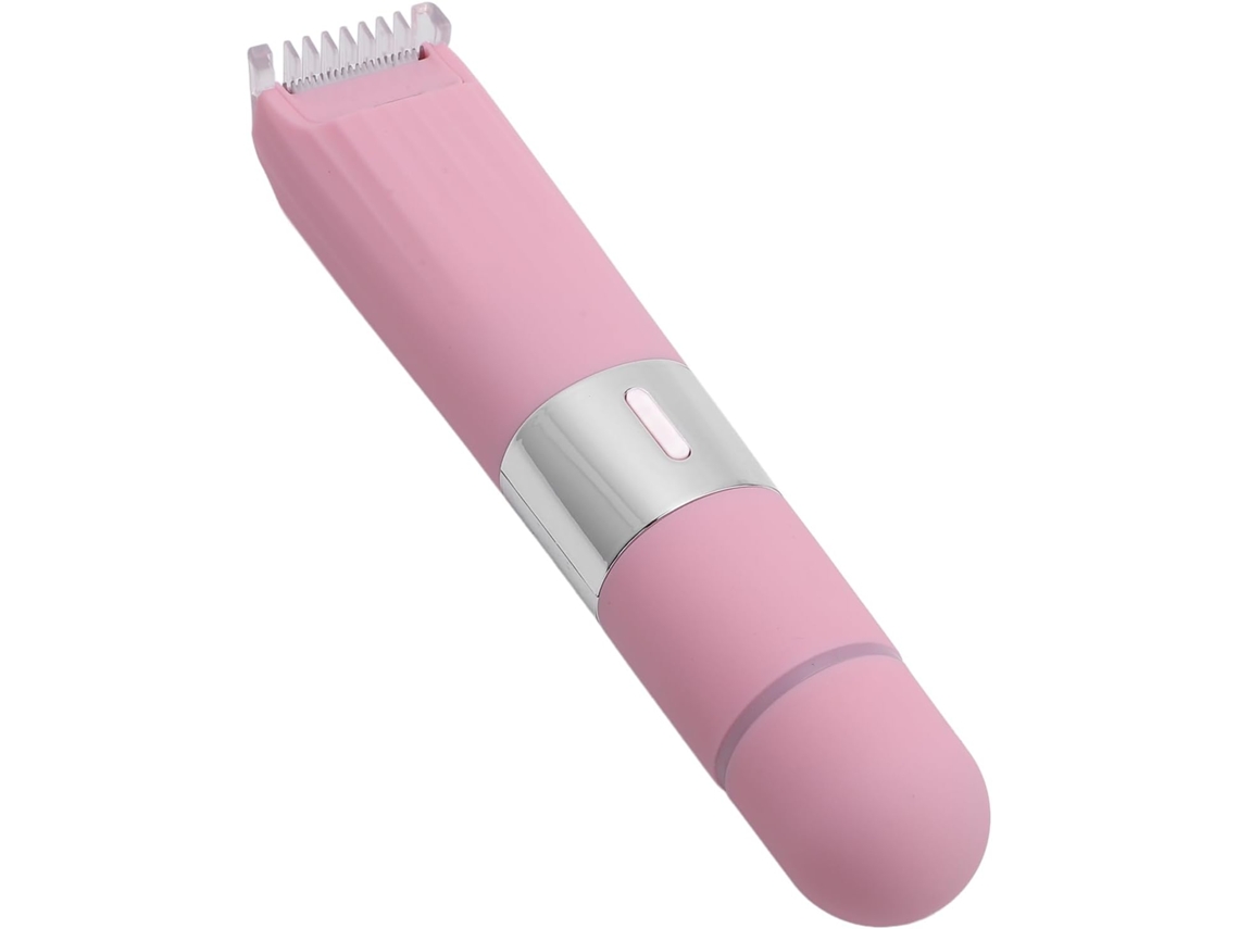 Recortadora Eléctrica 2 En 1 Para Mujer, Con Doble Cabezal Para Rostro, Labios, Mentón Y Zona Púbica.