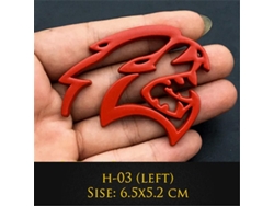 Emblema Metálico 3d Hellcat Para Dodge Challenger Jeep, Decoración De Puerta Trasera Lateral H-05