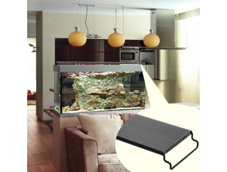 VEVOR Luz de acuario de espectro completo y monitor LCD para tanque de agua dulce de 12 a 18 pulgadas, 14 W