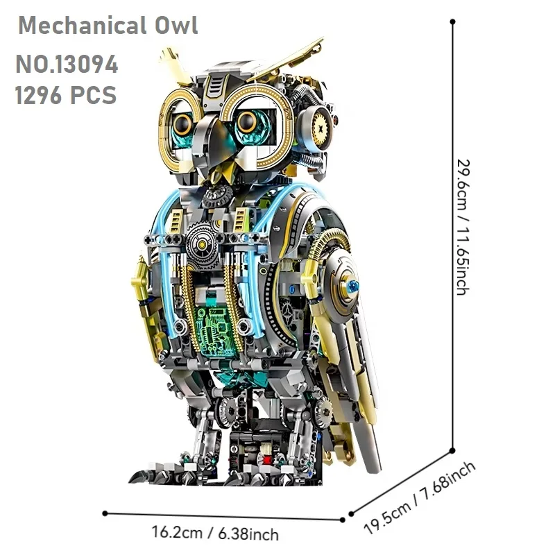 (13094) Modelo Moc De Búho Mecánico De 1296 Piezas