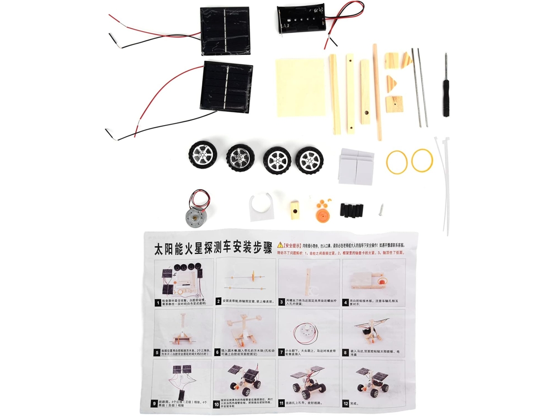 Kit Educativo Para Niños Sobre El Montaje De Un Motor Eléctrico Automovilístico Con Energía Solar