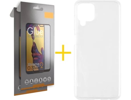 Kit Funda + 2 Protectores de Pantalla Samsung Galaxy A12 4G SKYHE Full (Transparente)
