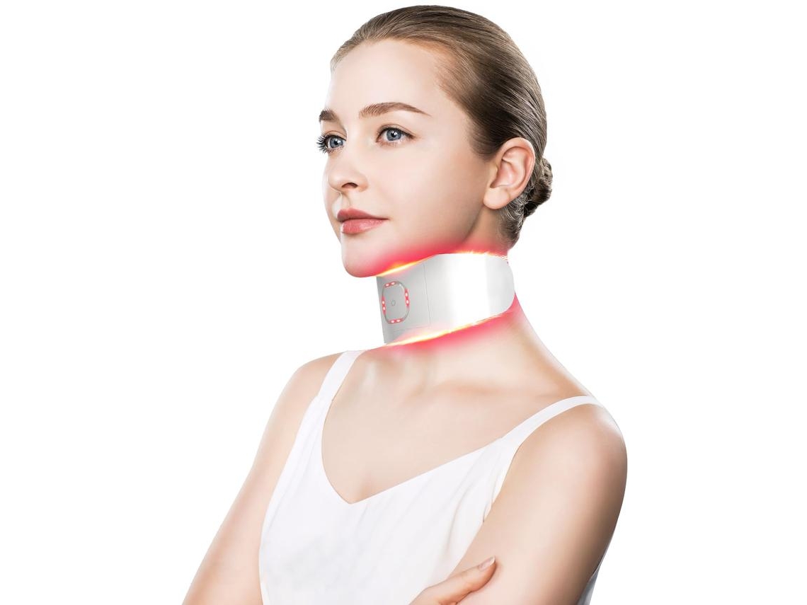 dispositivo de belleza para el cuello Levanta y reafirma la piel Dispositivo para el cuidado del cuello - blanco IKIKSO