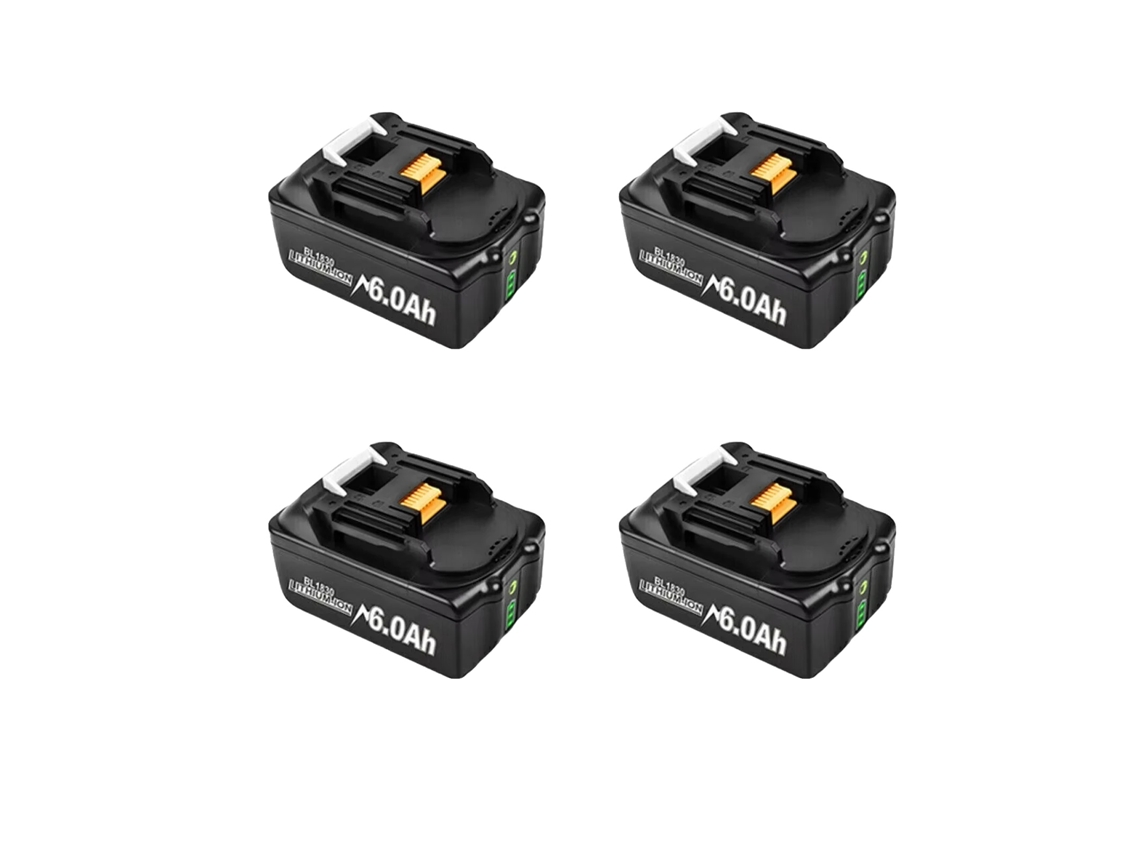 Bateria De Ferramenta Elétrica, 18v Recarregável, Capacidade De 6000mah, 4 Bateria