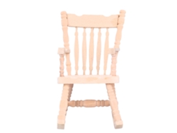 Columpio De Madera En Miniatura 1:12 Para Casa De Muñecas - Un Accesorio De Mobiliario Bonito Y Elegante
