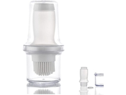 Brocha De Aceite De Silicona Portátil, Ideal Para Barbacoas, Cocina Y Repostería (blanca)