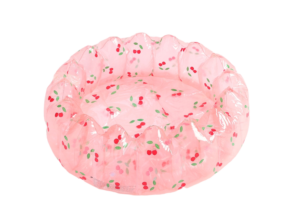 Piscina De Bolas Chrui Para Niños Pvc Grueso 90cm (cereza)