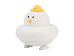 Luz de noche de pato, linda luz de animal, luz de silicona con carga USB, temporizador regulable y control táctil, amarillo Bestvite