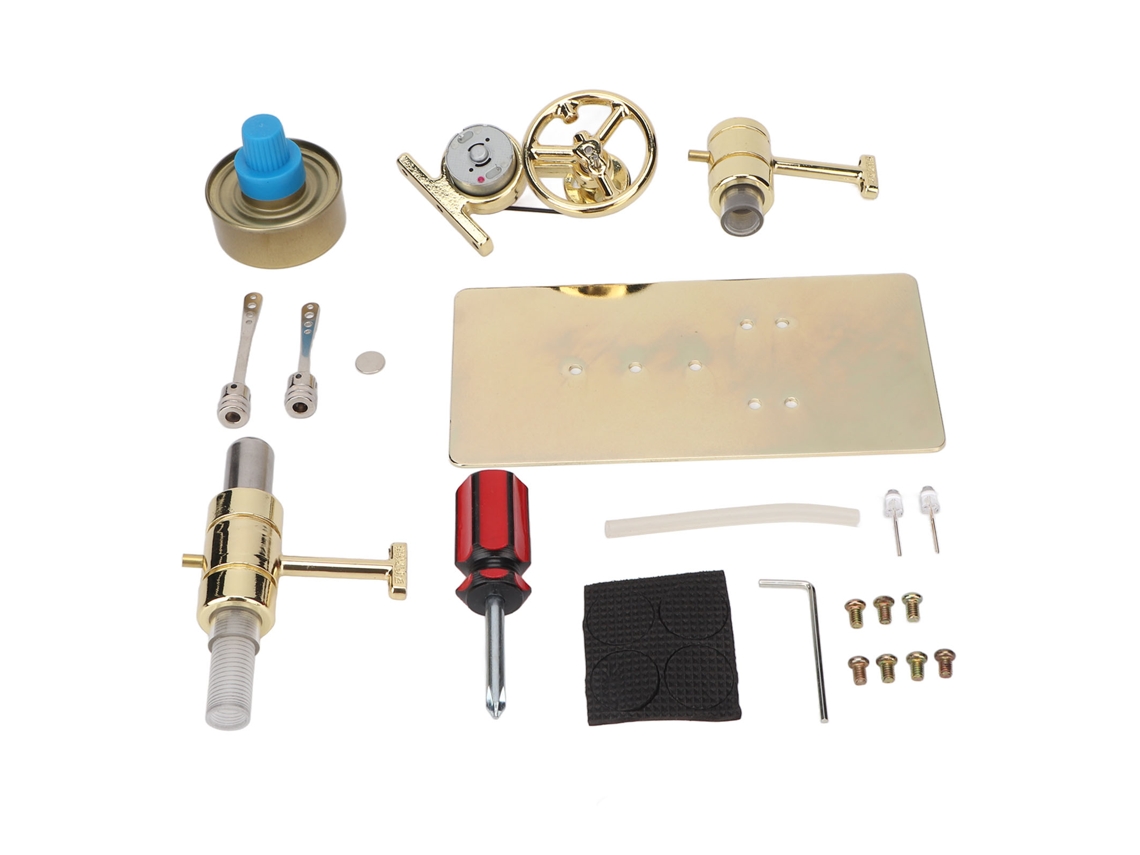 Kit De Motor De Stirling Para Niños: Modelo Científico Físico De Bajo Ruido Y Funcionamiento Suave Fácil De Montar