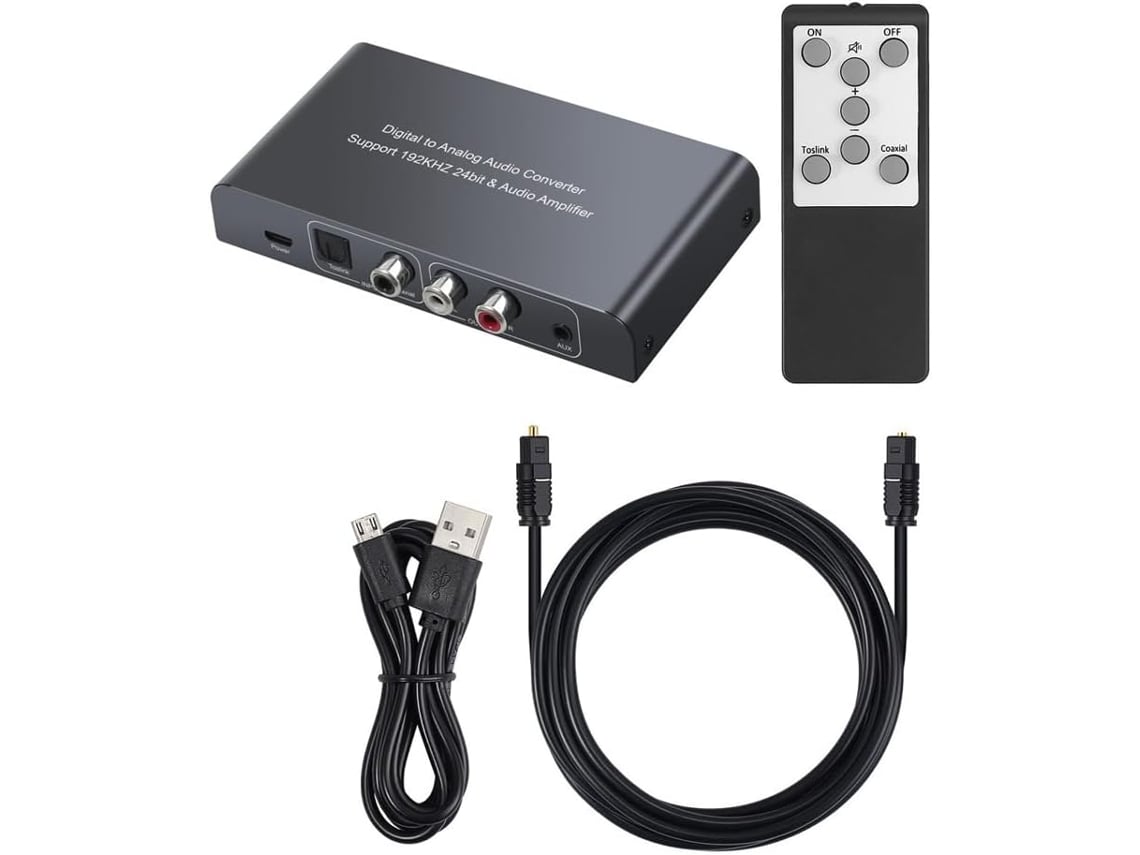 Adaptador Digital Coaxial Toslink Con Convertidor De Audio Ir