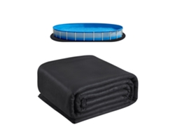 Conjunto de protección para piscina ovalada Tekmaquinas de 4,5 x 9 m en geotextil reforzado
