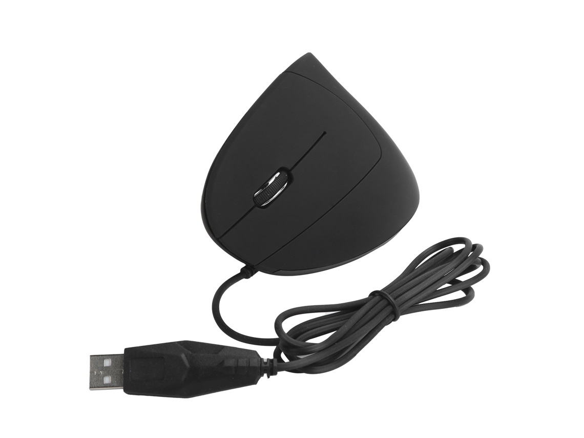 Ratón Vertical Ergonómico Con Cable Para Zurdos, 800/1200/1600 Dpi, Usb Óptico Para Windows 8/10