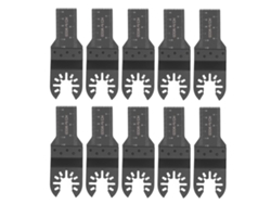 Juego De 10 Hojas De Sierra Oscilante De 20 Mm Con Kit De Liberación Rápida Para Madera Y Plástico (herramienta Multiusos).