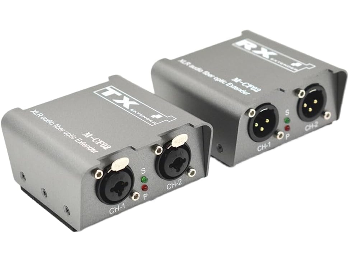 Extensor De Audio Xlr De Fibra Óptica Sc De 1/2 Canal Hasta 20 Km