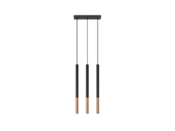 Sollux Sl.0889 Lámpara Colgante Mozaica 3l Negro Cobre