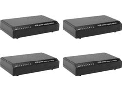 Switch Inyector De Alimentación 4x, 8 Puertos, Ethernet Poe 6+2