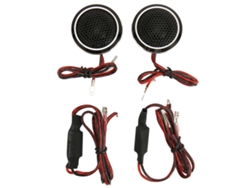 Mali 2pçs Tweeters de Carro Preto 25mm 150w Design Compacto Liga de Alumínio para Sistema 2 Vias Veicular