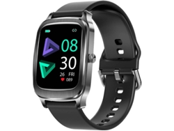 Reloj inteligente Bestvite con 18 modos deportivos, podómetro, calorías, frecuencia cardíaca, resistente al agua, 1.65" (negro)
