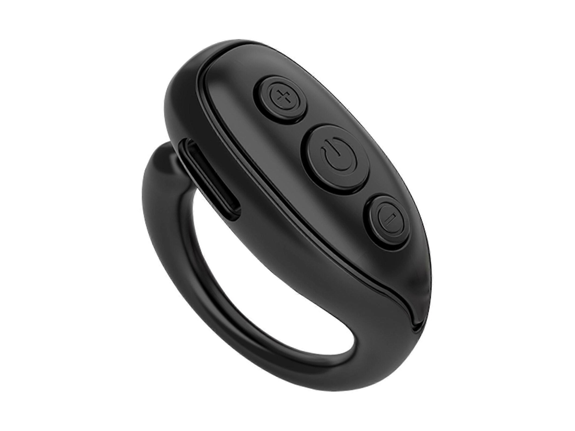 Pasapáginas Con Control Remoto Inalámbrico Y Diseño De Trabilla Para Cinturón Recargable, Color Negro Siurn