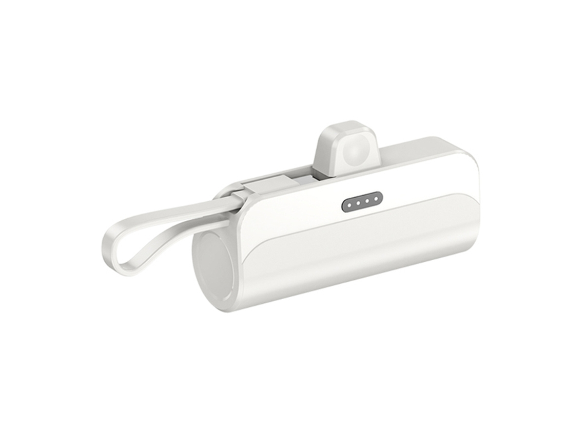 Powerbank Portátil 6000mAH 2 em 1 Lightning + Type-C M2 TEC M2-23 Blanco