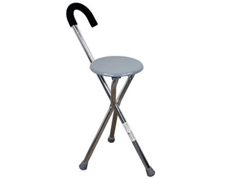 Bastón Con Asiento Plegable MOBICLINIC Muletilla Trípode Aluminio Hasta 90 Kg Gloria MOBICLINIC