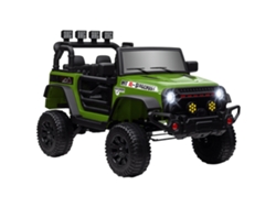 Buggy Utv Eléctrico Infantil 12v 2 Motores Control Remoto Verde