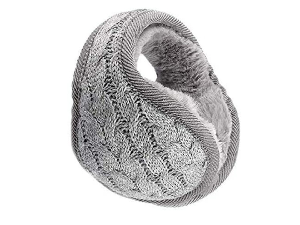 Manta de felpa plegable con orejeras para el invierno