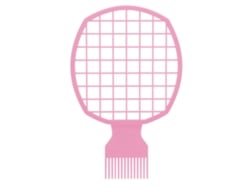 2026 - Pente Afro para Cabelos Cacheados em Formato de Rede, Ferramenta de Cabeleireiro, Cor Rosa
