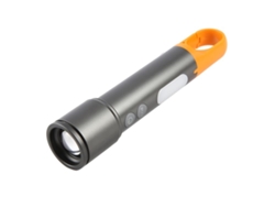 Linterna exterior impermeable con zoom láser blanco en aleación de aluminio Mdug