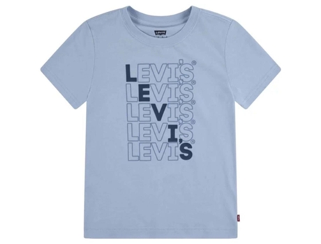 Camiseta de Niños LEVIS Corta Loud Azul (6A)