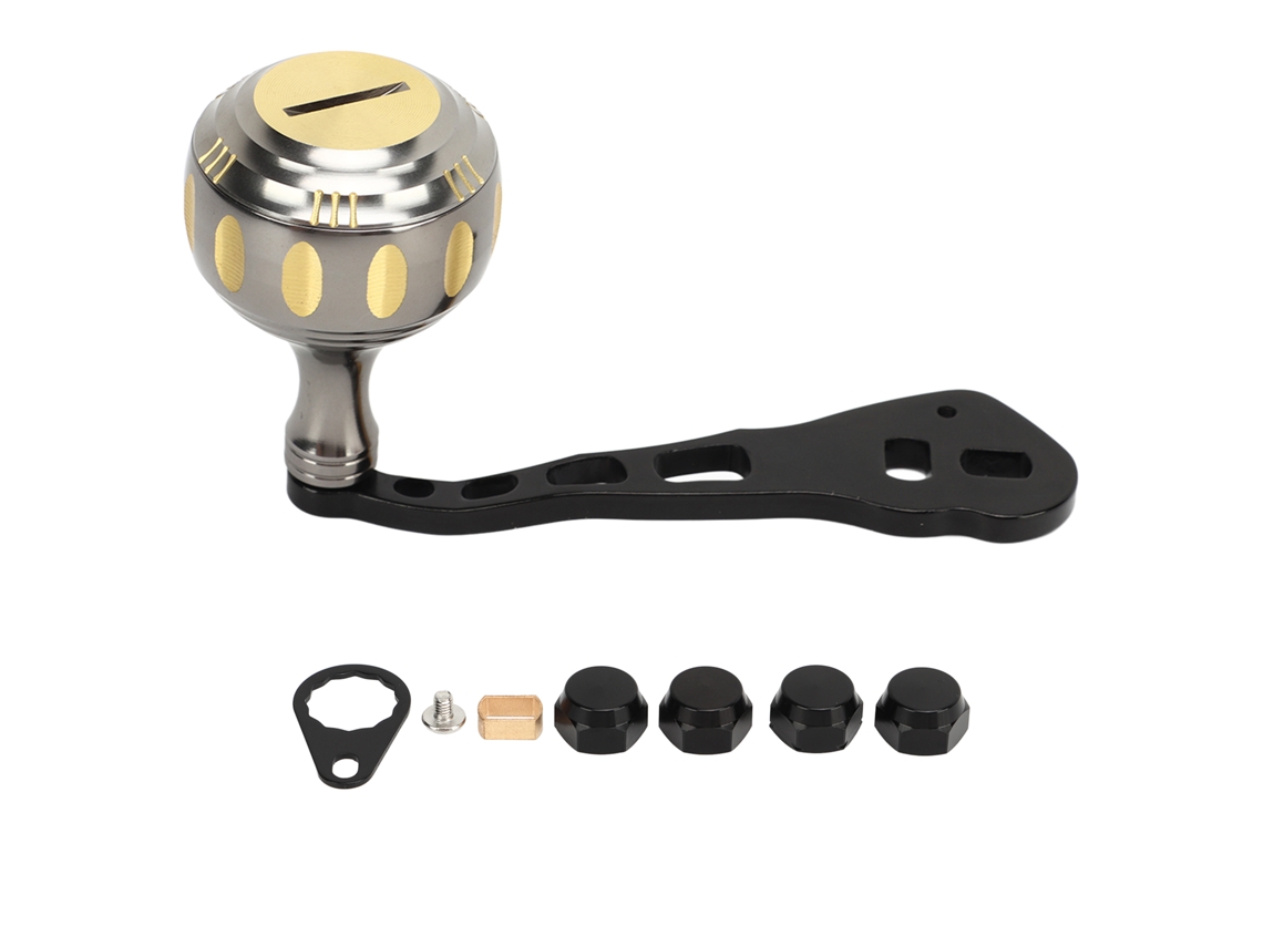 Mango Ergonómico Y Antideslizante De Aleación De Aluminio Para Carretes De Pesca De Baitcasting Y Carretes Redondos.