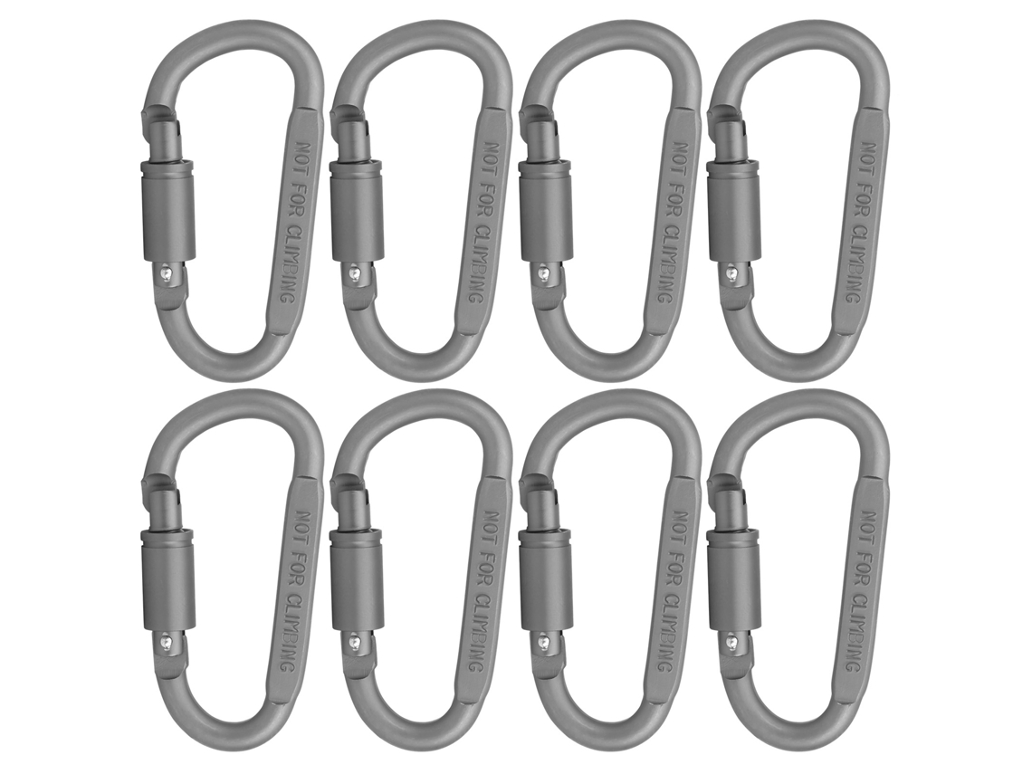 Juego De 8 Mosquetones Tácticos De Enlace Rápido Con Cierre En Forma De D De Aleación De Aluminio Para Camping, Mochilas Y Llaveros.