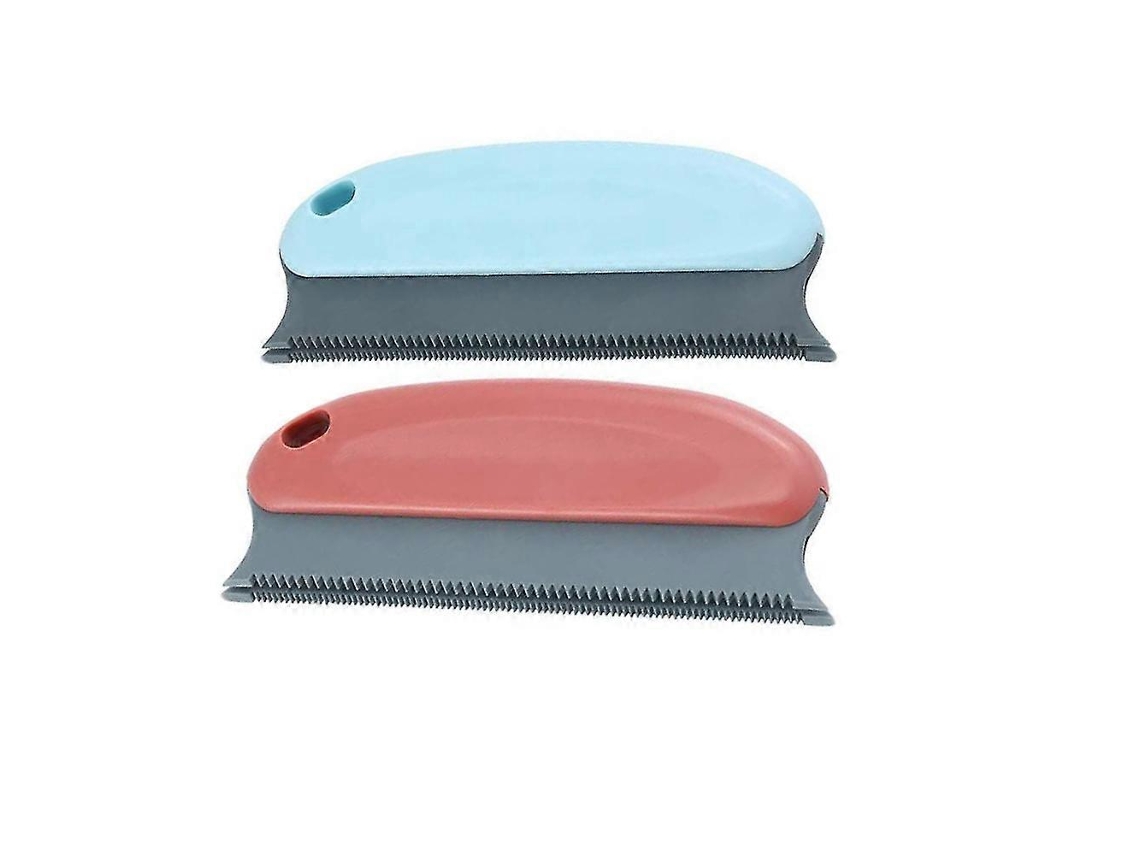 Cepillo quitapelos para mascotas, Ly Ebike, dispositivo quitapelos para perros y gatos (2 piezas, rojo y azul)