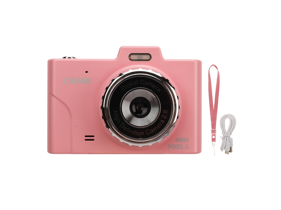 Ymsl Cámara Digital Infantil Hd 48mp Con Pantalla Ips De 2.8 Pulgadas Amigable Para Los Ojos Portátil Rosa Hxl