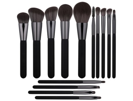 Juego De Brochas De Maquillaje - Pelo De Fibra Sintética Kabuki Blush Liquid Eyeliner Eyeshadow Lip & Brow Brush ZMDECQNA
